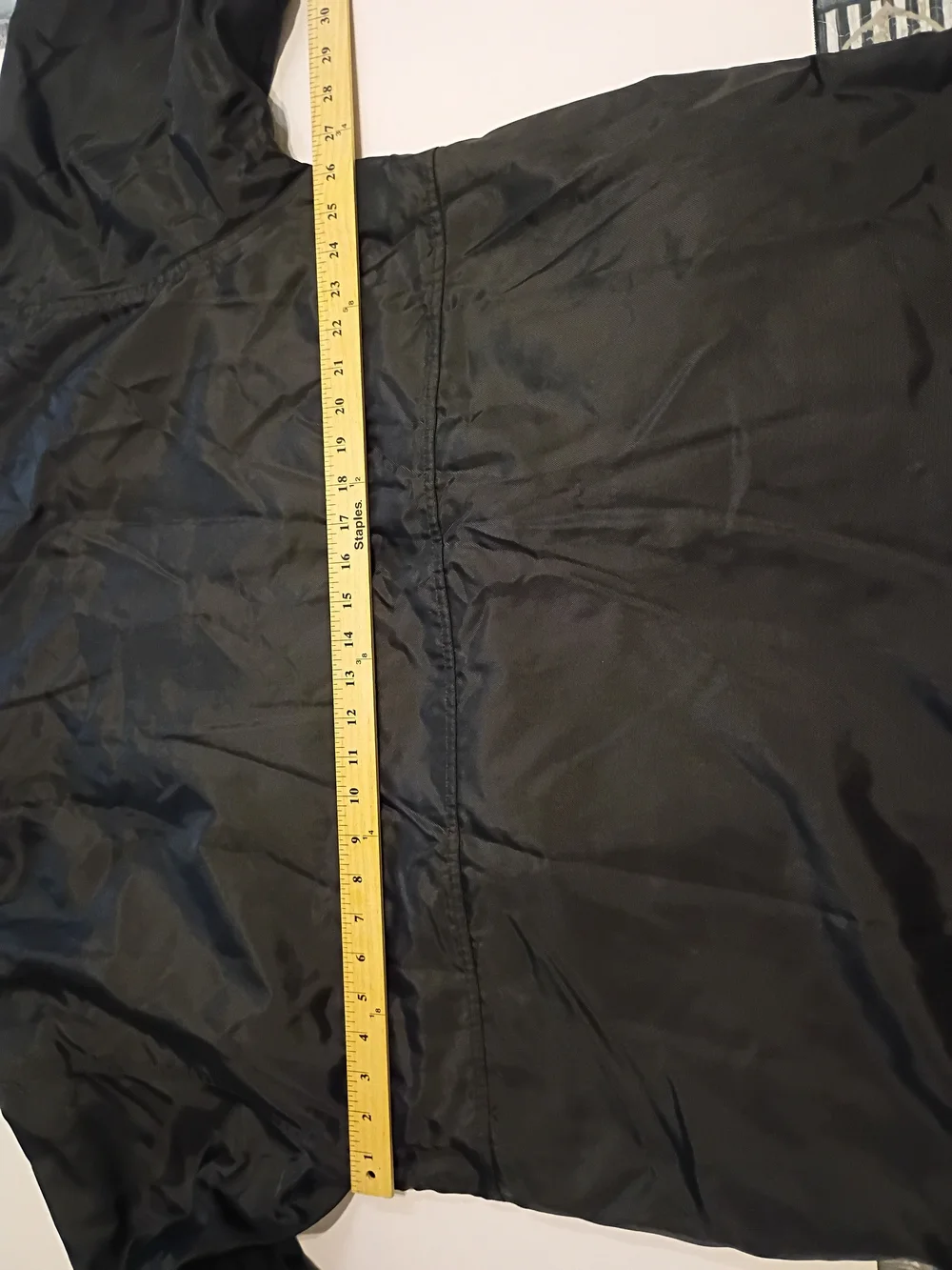 VTG Coca Cola Men's Black Windbreaker Fleece Lined Jacket YTK Sz L